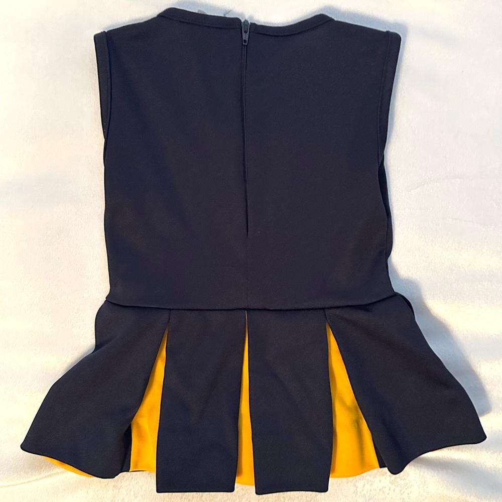 Vintage Michigan Wolverines Baby Cheerleader Jumper Dress Embroidered 2T Girl - Picture 2 of 7